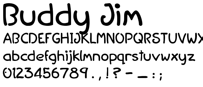 Buddy Jim font